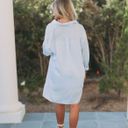 These Three Boutique Blue Dress With Button down Shirt Photo 2