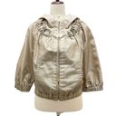 St. John  Dark Khaki Hooded Sport Utility Jacket Windbreaker Women’s Size Small Photo 0