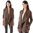 Vince  Jacket Size L Thick Wool Open Front Brown Sugar Warm Cozy Neutral Earth Photo 2