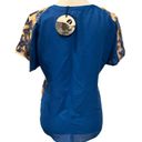 Tracy Reese  Neiman Marcus Blue Sequin Blouse Photo 4