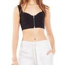 BCBGMAXAZRIA 
Chellsie Zip Front Crop Top Photo 0