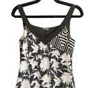 The Moon Heart Star Black/White Mixed Print Shift Dress. Size Medium. Photo 1