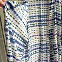 Josie Belted Swim Spring Beach Cover Up Neon Tie Dye Kimono Tunic, One Size Blue Size undefined Photo 3