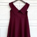 Eloquii NWT  Womens Dress Maroon Off The Shoulder Fit Flare V Neck Plus 18 Photo 2