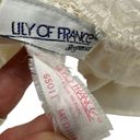 Vintage Lilly Of France Cream Ruffle Lace One Piece Teddy Medium White Photo 3