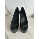 Brian Atwood  Bambola Black Patent Leather Platform Heels Sz 9.5 Photo 2