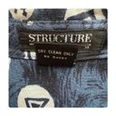 Structure ★ Vintage 90’s  Pattern Casual Button Down - Blue/White ★ Photo 9