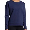 Nike  Dri-Fit Navy Blue Versa Long Sleeve Open Back Sweatshirt Medium M Photo 1