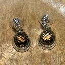 David Yurman  Sterling Silver & 18K Gold Oval Smokey Quartz Drop Dangle Earrings Photo 3