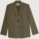 AVAILABLE NWT  oak and fort linen blazer taupe xs Photo 1