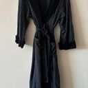 Victoria's Secret Vintage Y2K Victoria’s Secret Country Velvet Cotton Blue Green Red Plaid Robe Photo 4