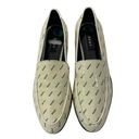 DKNY Lug Sole  Block Loafer White Black Logo Leather Low Heel Platform Women Sz 8 Photo 1