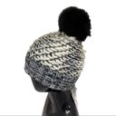 NWT Kyi Kyi Canada Beanie Wool Blend Fleece lined Big Pom Pom Black/White Black Photo 1