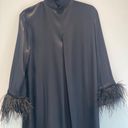 Sleeper Mini Dress or Tunic With Detachable Feathers in NWT Black Size XS Generous Fit Photo 6