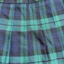 Bagatelle  Blue Green Plaid Pleated Mini Skirt School Girl Medium Photo 6