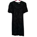 Leslie Fay Vintage 80’s  Petite Black Cocktail Party Dress Size 12 Photo 1