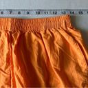 Dolfin Vintage  high waisted nylon shorts Large made in USA pockets neon orange Photo 6