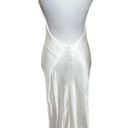 Meshki  Lucia Maxi Satin Cutout Slip Dress White Slip On Bridal Womens Size XS Photo 7