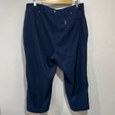 DKNYGOLF Capri Pant Sz 14 By Jamie Sadock Navy Stretch Pockets Loops Front Zip Photo 5