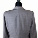 Dress Barn  3 Button Lined Grey Plaid Blazer Photo 5