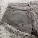 Pistola  Jean Shorts Denim Distressed Raw Hem Cut Off Gray Small Photo 8