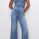 Good American  Denim Fit For Success Flare Jumpsuit 0 Photo 1