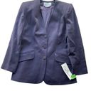 Oleg Cassini  Wool Suit Blazer Jacket Purple Size 10 Vintage Rare Workwear NWT Photo 7