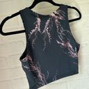 Sweaty Betty  Kenza Foil Tank small In Black Rose Foil Print NWT gray pink Photo 4