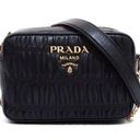 Prada  Bandoliera Nappa Gaufre'1 Quilted Leather Crossbody Handbag Nero Black Photo 0