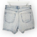 Gap NWT  Light Acid Washed High Waisted Jean Shorts 10 Tall Photo 4