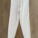 Varley Alice High Waist Textured Cotton Sweatpants 2.0 Praline and Ivory Size XS Photo 0