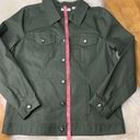 Denim & Co stretch twill jacket dark olive green M Photo 4