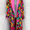 Victoria's Secret Victoria’s Secret Vintage Floral Satin Terrycloth Lined Robe Blue Pink One Size Photo 1