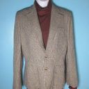 Polo  Ralph Lauren VINTAGE Silk Blazer Womens Size 10 Glen Plaid Houndstooth Photo 8