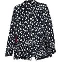 Jessica London  BLACK WITH WHITE COW PRINT SPECKLES 12W TALL Photo 1