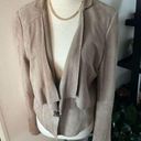 White House | Black Market  suede leather jacket size m drape crop Photo 0