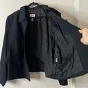 Talbots  Vintage 100% Wool Button Front Blazer in Black Plus Size 20W Photo 5