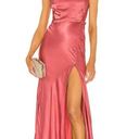 Lee SAU  Michelle Satin Full Length Maxi Dress Gown in Terracotta Sz 2 US Photo 8