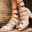 FREEBIRD by Steven  Hazel Ice Gladiator Sandals Heeled Lace Up Shoes Size 9 Photo 9