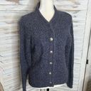 ALPS APPAREL VINTAGE M Mohair Wool Knit Button Front Sweater Cardigan Gray 90s Size M Photo 2