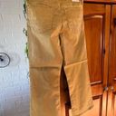 AG Adriano Goldschmied AG the quinne coated high waisted crop flare jean mustard gold size 31 Photo 0