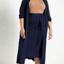 Eloquii  Women's Plus Size Throw On Duster - 14/16, Evening Blue Photo 0