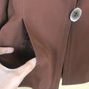 Doncaster  Collection Blazer Womens Size Medium Brown Single Button Closure Lined Photo 5