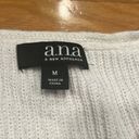 a.n.a  womens off white  vneck sweater size medium. Photo 6