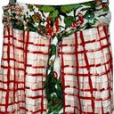 Anthropologie  MAEVE Country Fair Red Plaid Floral Print Skirt NWT $128 Size 10 Photo 3