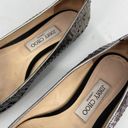 Jimmy Choo  Romy Ballet Flats Point Toe Sequin Black Silver Photo 55