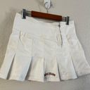 Urban Outfitters  BDG Jeans White Denim Micro Tennis Pleated Skirt Y2K medium Photo 3