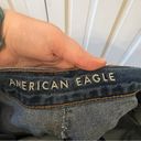 American Eagle Mom Jeans in Medium Vintage Wash Size 14 Extra Short Photo 4