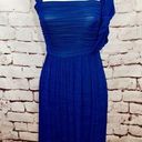 Tracy Reese  Cobalt Blue Ruched Draped Dress Photo 0