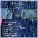 Brooks Brothers  Women’s Jeans Stretch Classic High Rise Wide Leg Dark Wash Sz 12 Photo 4